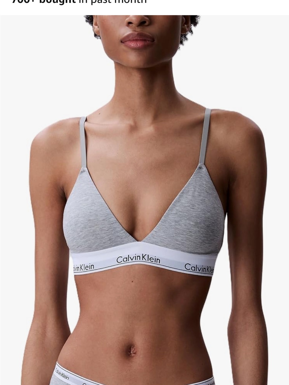 Calvin Klein Grey Heather Triangle Bralette